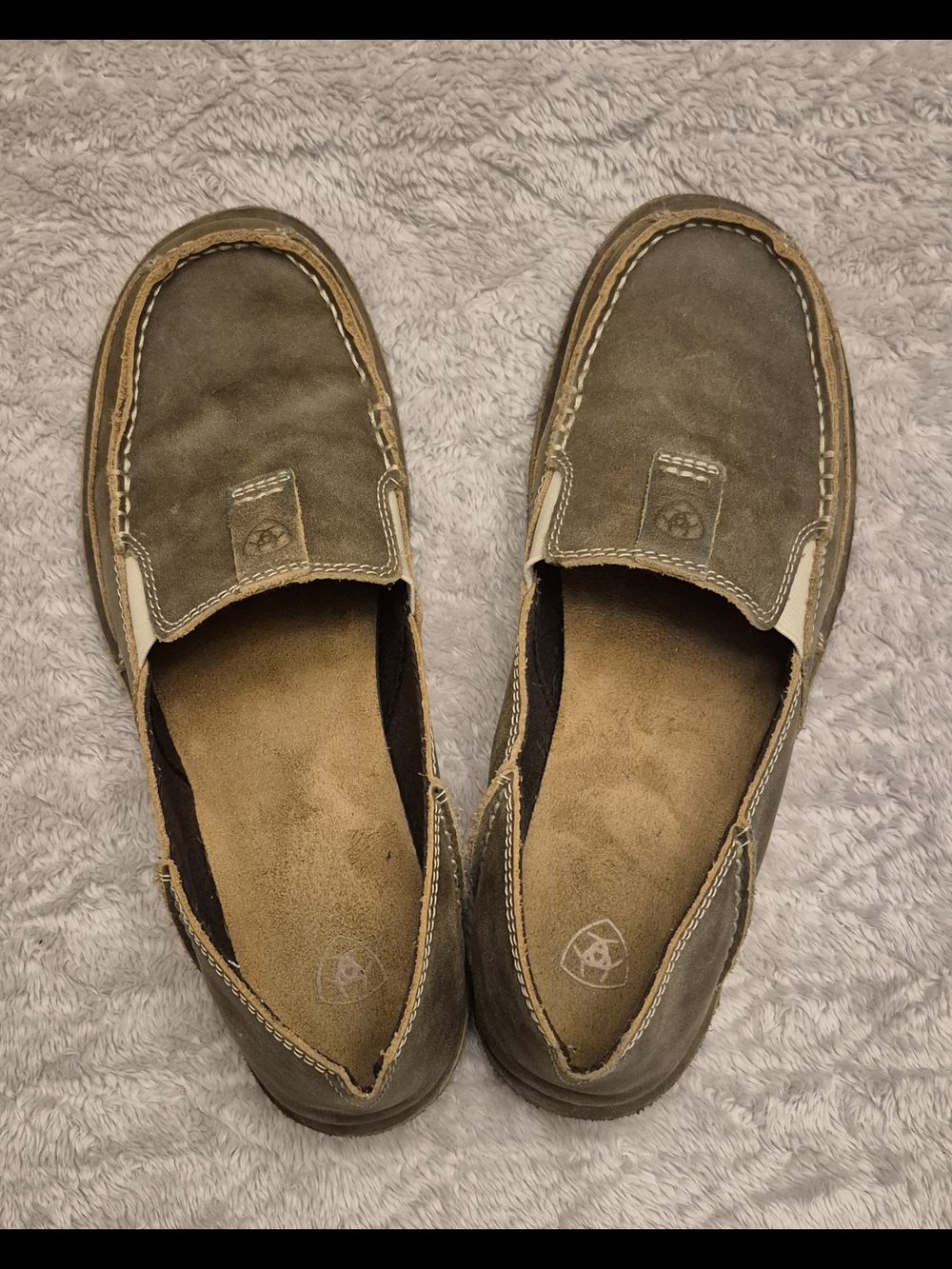 Ariat Brown Leather Slip-On Loafers